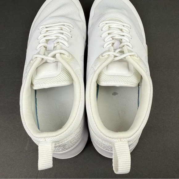 Nike Air Max Thea Triple White Sneaker 8.5 Womens Lace Up Shoes - Picture 6 of 10